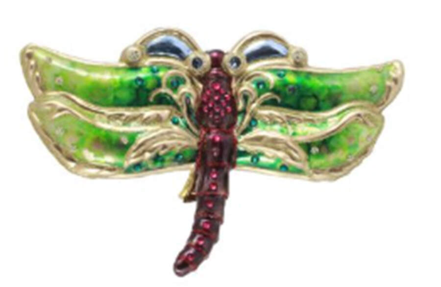 Flora Fauna Ornament Collection Dragon Fly Clip - Boxed by Jay Strongwater-1