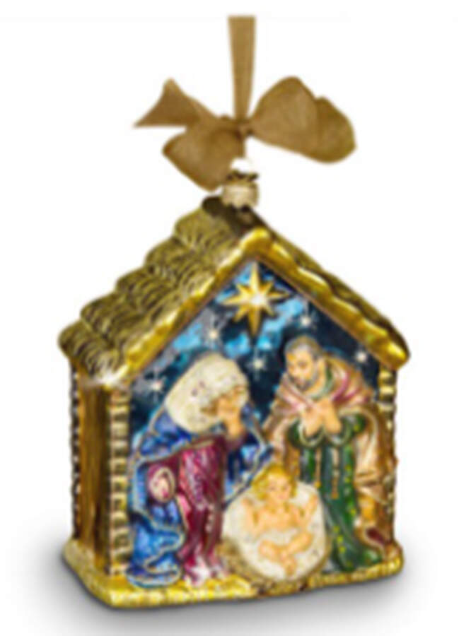 Holiday Ornament Collection Holy Family - Boxed by Jay Strongwater-1