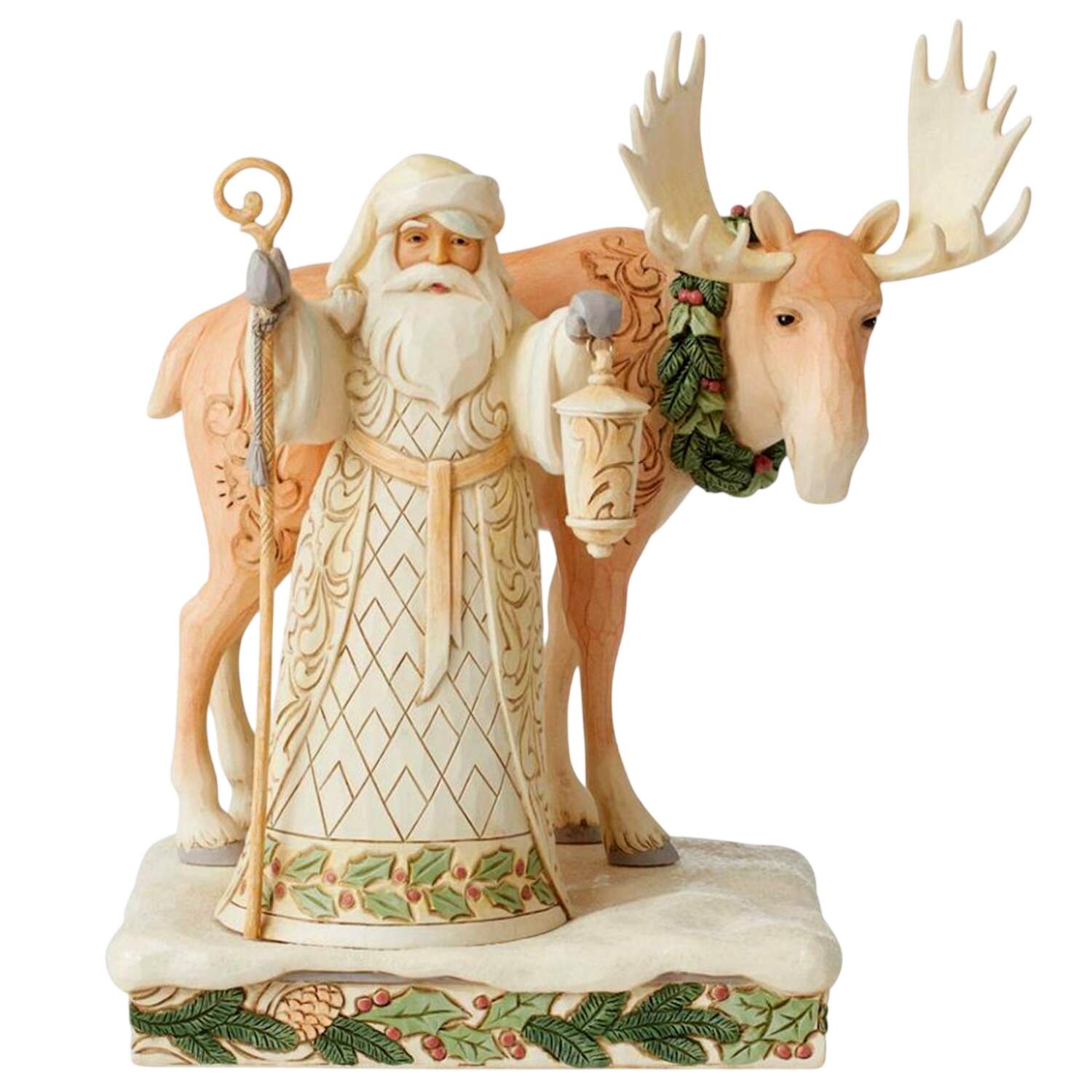 White Woodland Santas Woodland Majesty - Boxed by Jim Shore-1