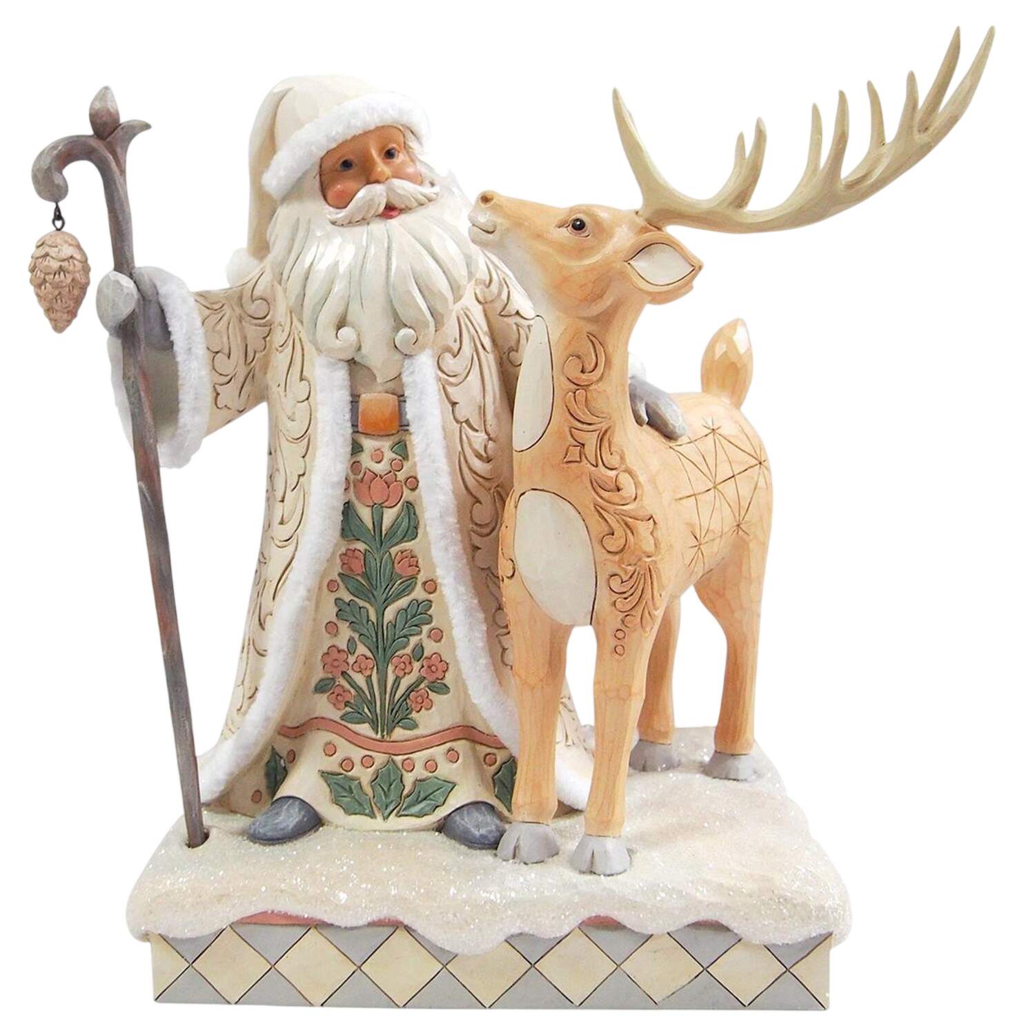 White Woodland Santas Nature's Wonder - Boxed by Jim Shore-1