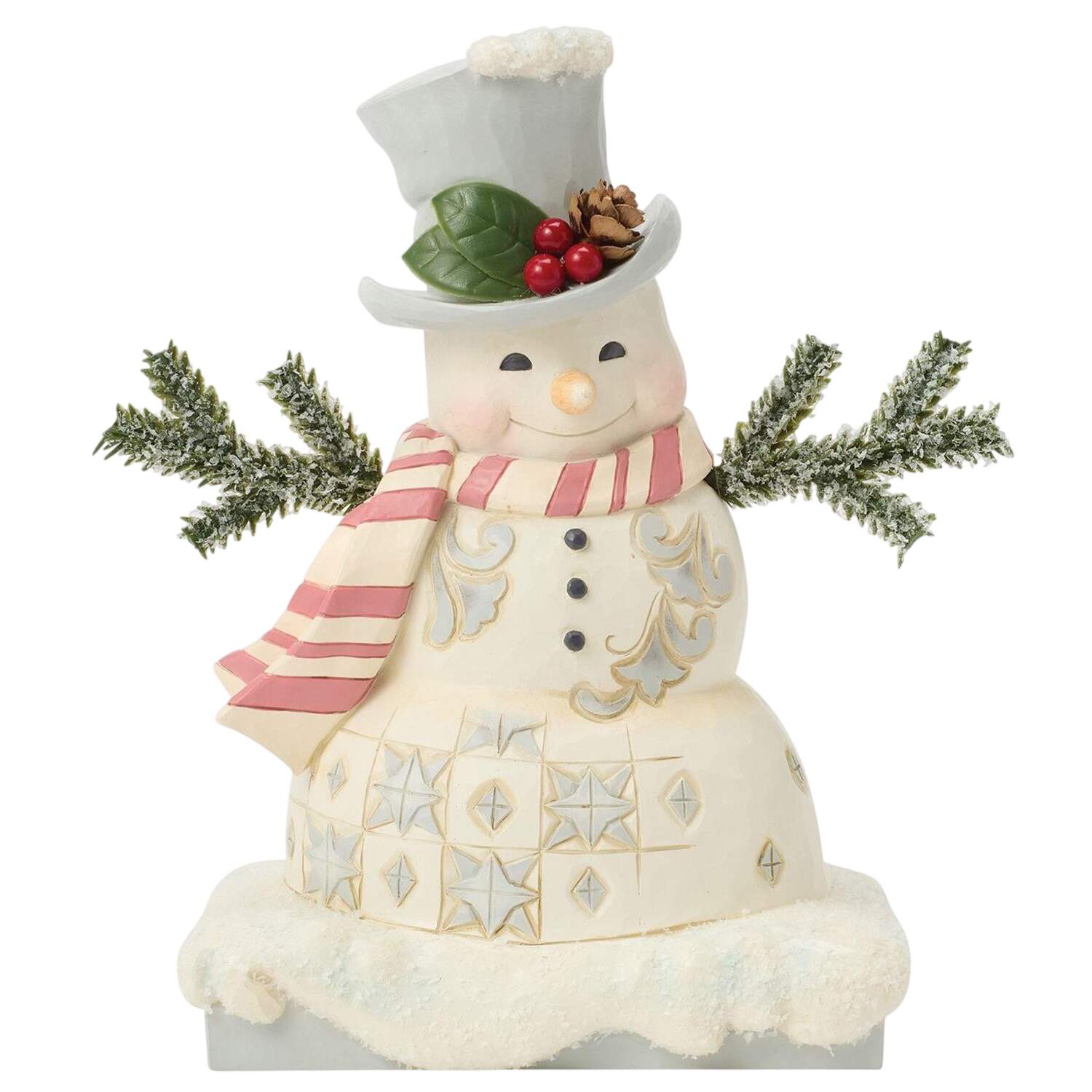 White Woodland Snowman Woodland Winter Welcome - Boxed by Jim Shore-1