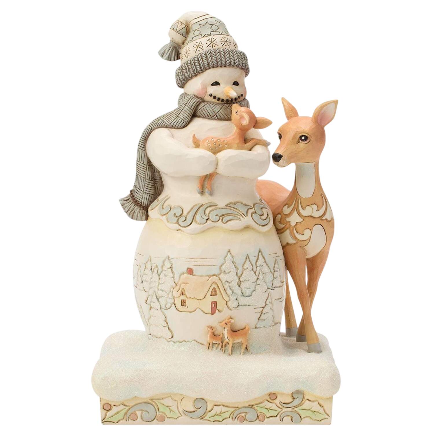 White Woodland Snowman Winter Blessing - No Box by Jim Shore-1