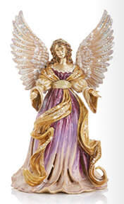 Holiday Decor Music Box Figurines Renaissance Angel - Boxed by Jay Strongwater-1