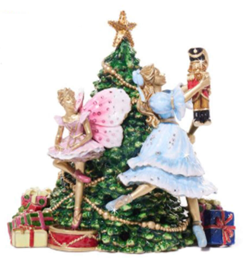Holiday Decor Music Box Figurines Nutcracker Suite (Dance/Sugar Plum Fairy - With Box by Jay Strongwater-1