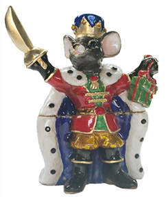 Annual Holiday Decor Mini Box Mausekonig Mouse King - No Box by Jay Strongwater-1