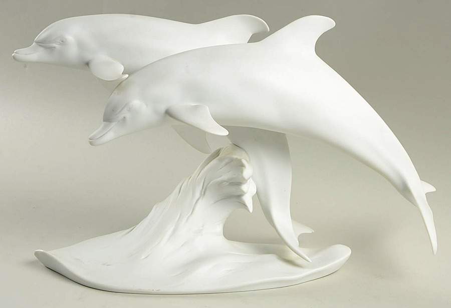 Dolphins Dolphins-Group (White Bisque) - No Box by Kaiser-1