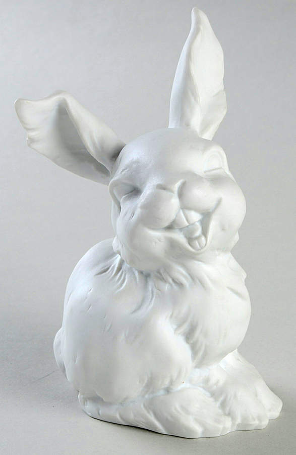 Rabbits Laughing Hare (White Bisque) - Boxed by Kaiser-1