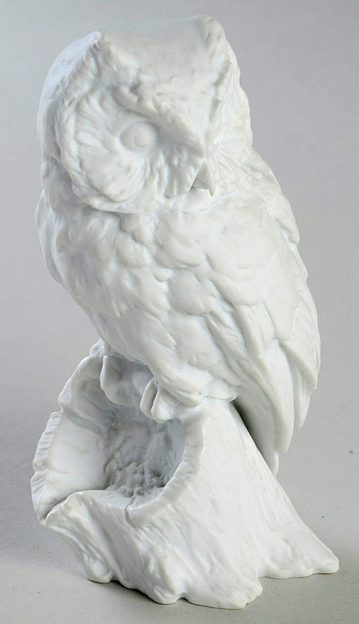 Birds Screech Owl (White Bisque) - Boxed by Kaiser-1