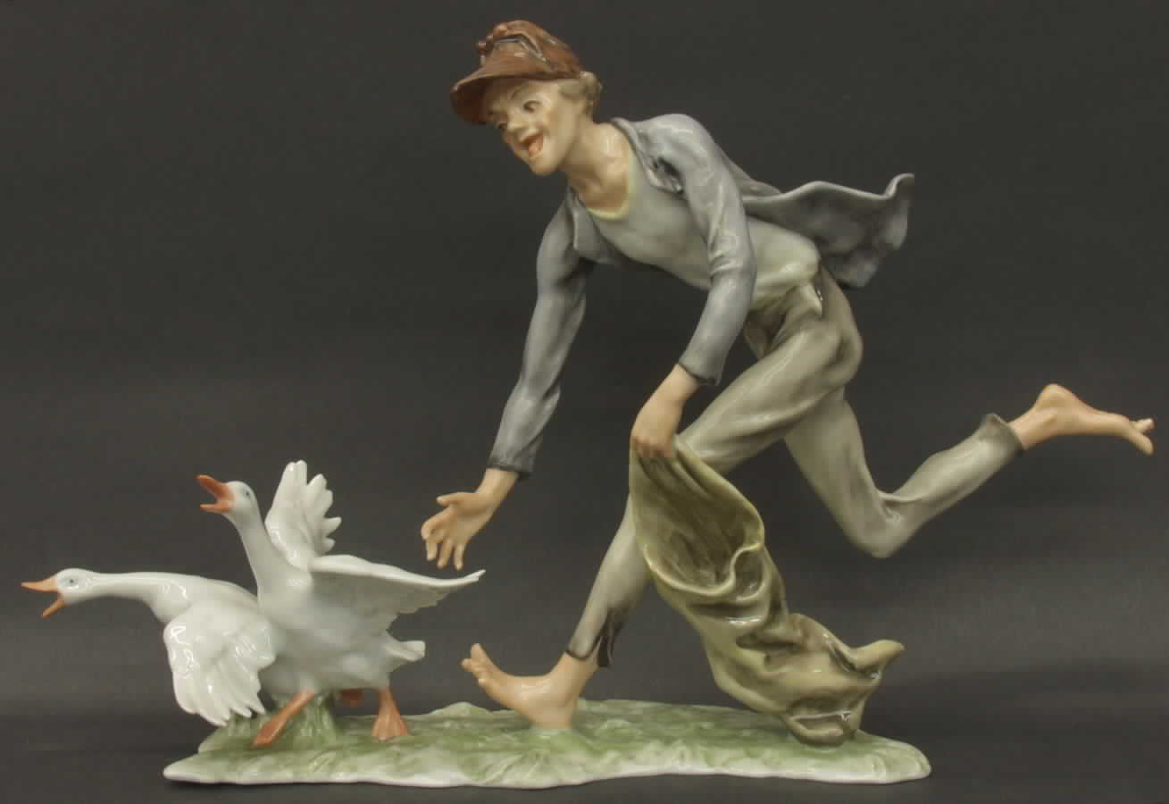 Old World Life Duck Thief (Color Glaze) - Boxed by Kaiser-1