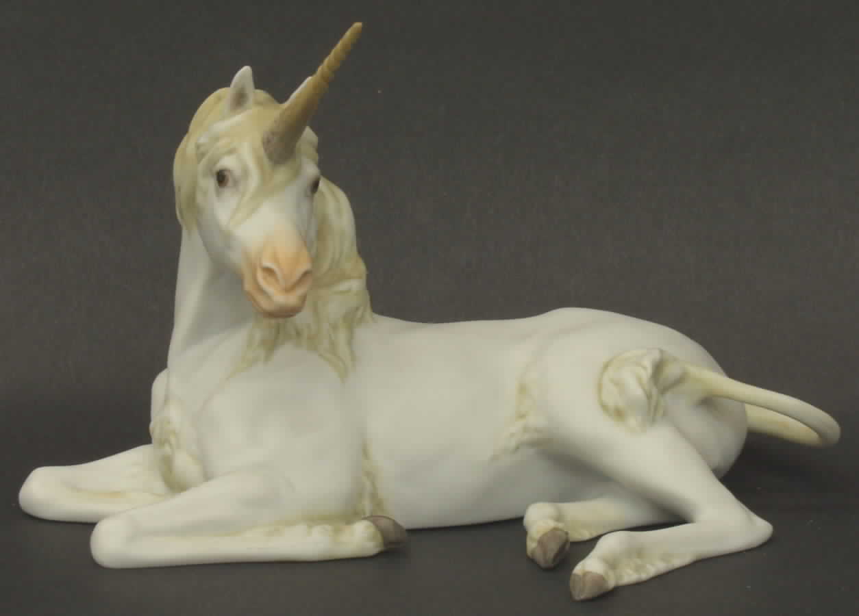 Horses Lying Unicorn (Colored Bisque) - Boxed by Kaiser-1