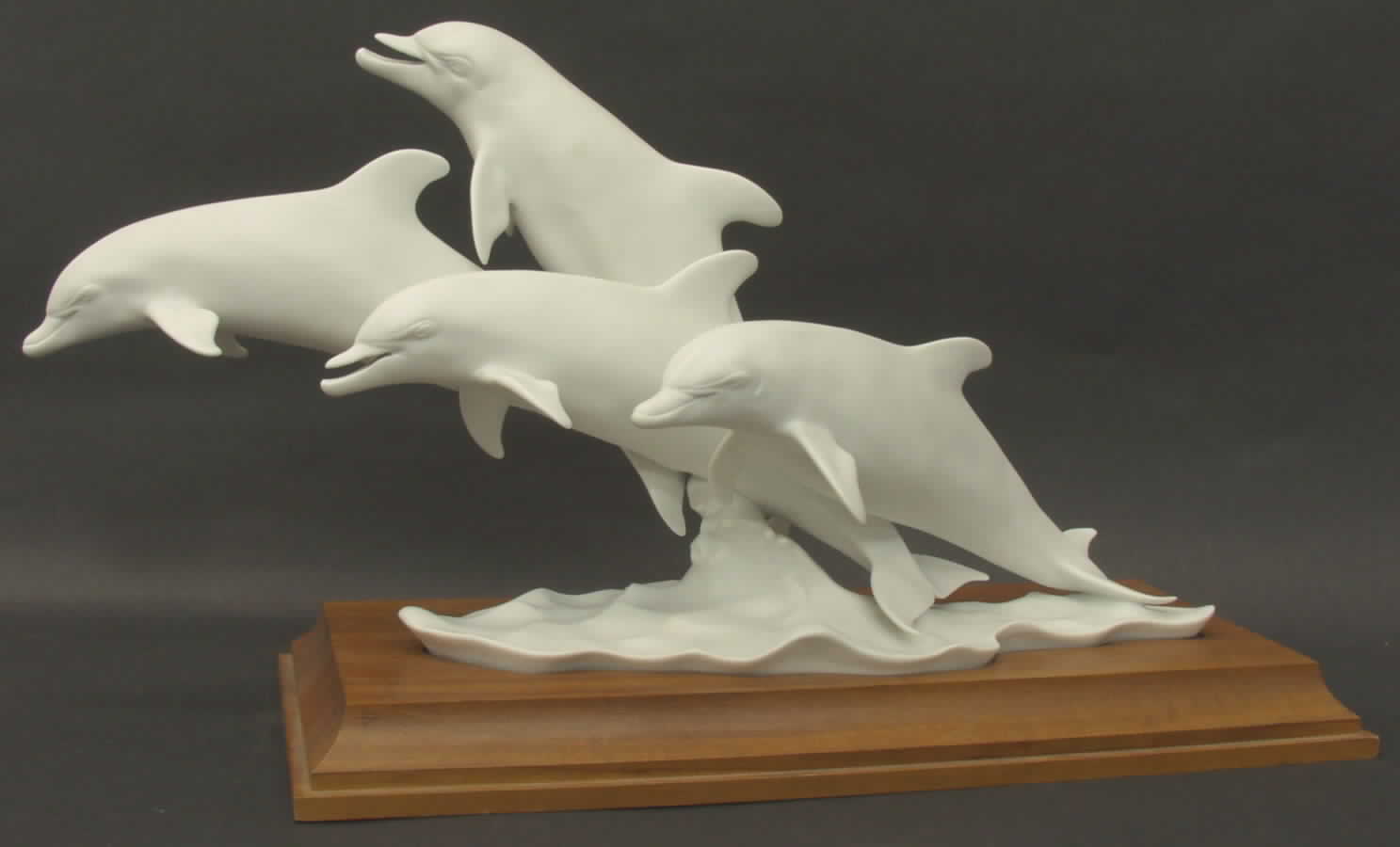 Dolphins Dolphins Group 4-White Bisque - Boxed by Kaiser-1