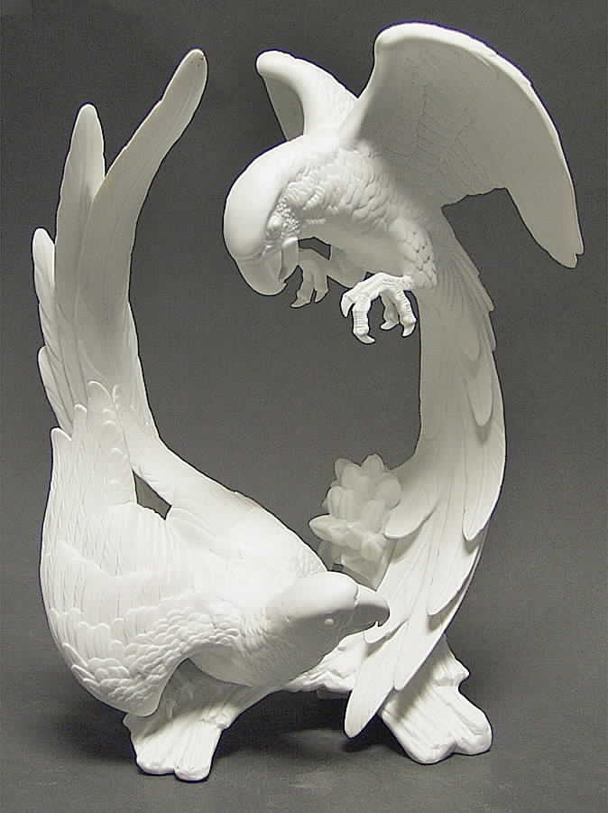 Birds Parrot Group-White Bisque - Boxed by Kaiser-1