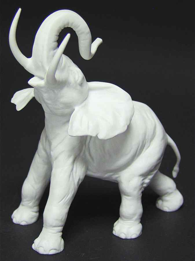 Wild Animals Elephant Jumbo-White Bisque - No Box by Kaiser-1