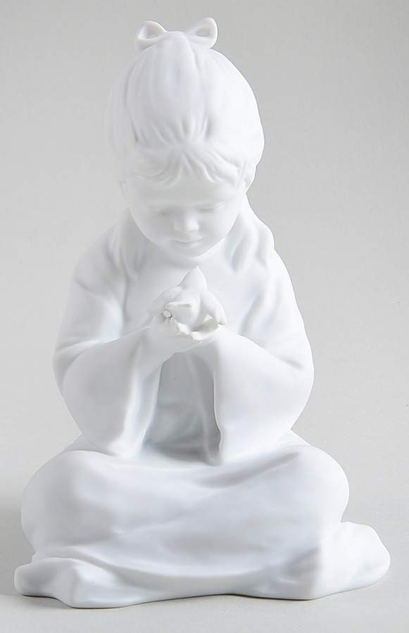 Children Girl With Bird (White Bisque) - Boxed by Kaiser-1