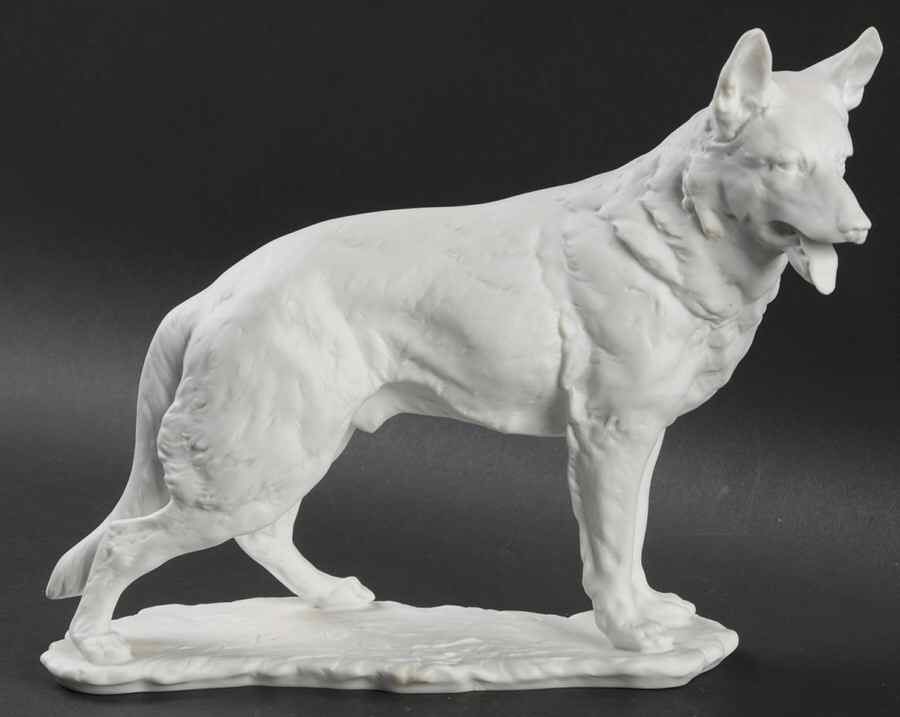 Dogs German Shephed (White Bisque) - No Box by Kaiser-1