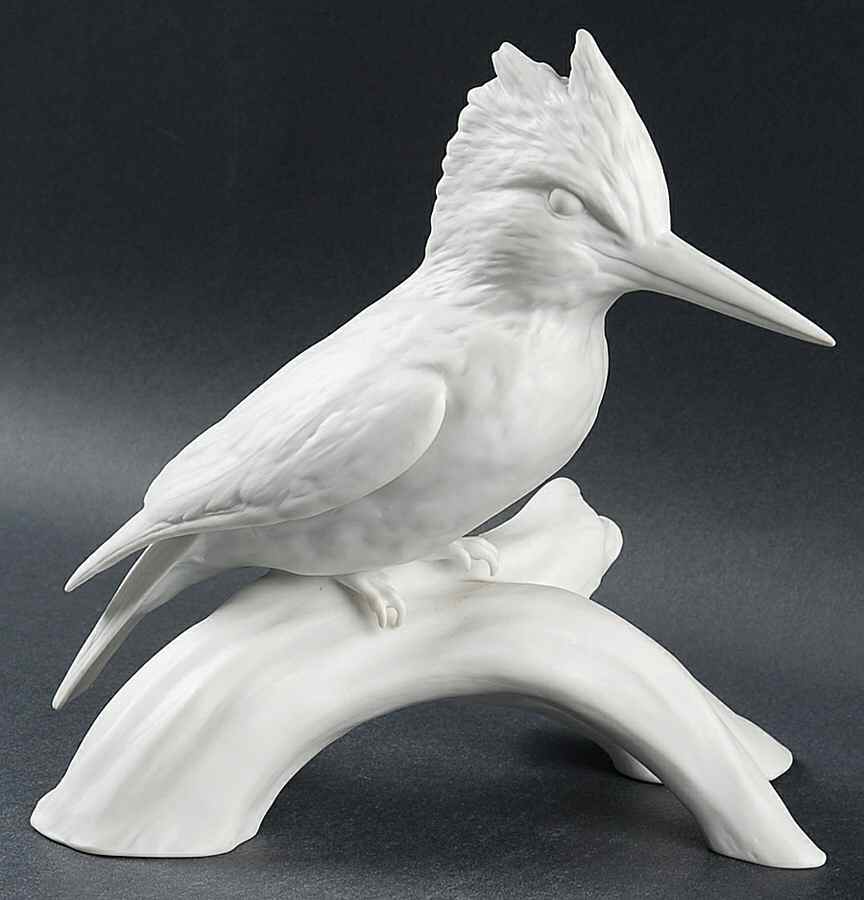 Birds Kingfisher (White Bisque) - No Box by Kaiser-1