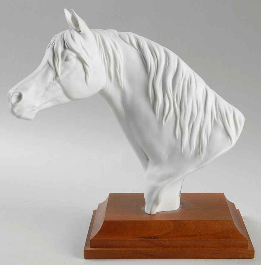 Horses Horse Head (White Bisque) - Boxed by Kaiser-1