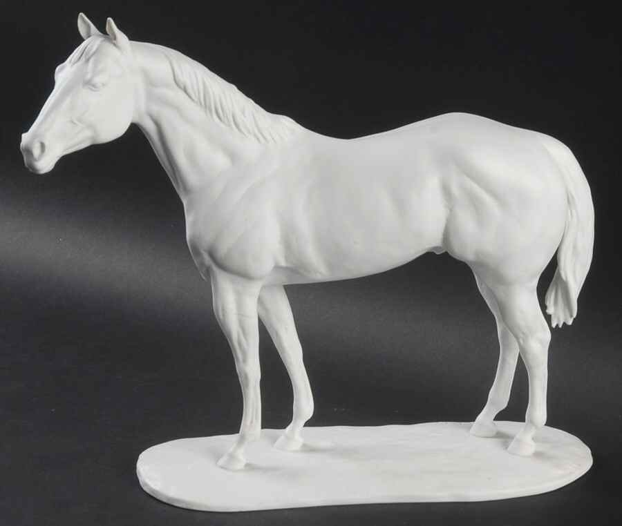 Horses American Quarter Horse-White Bisque - Boxed by Kaiser-1