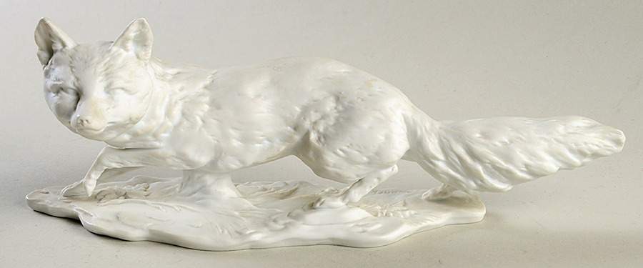 Wild Animals Running Fox (White Bisque) - Boxed by Kaiser-1
