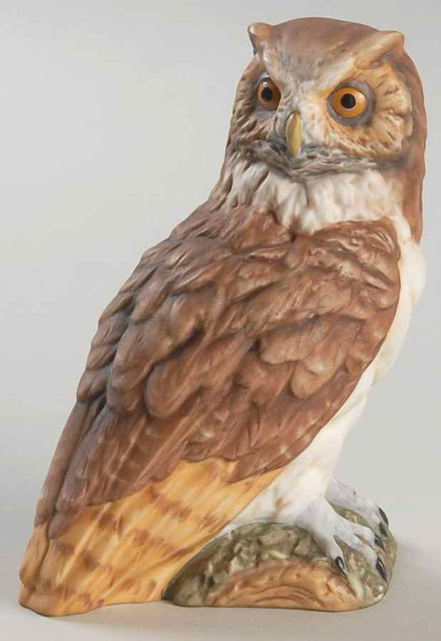 Birds Horned Owl (Colored Bisque) - No Box by Kaiser-1