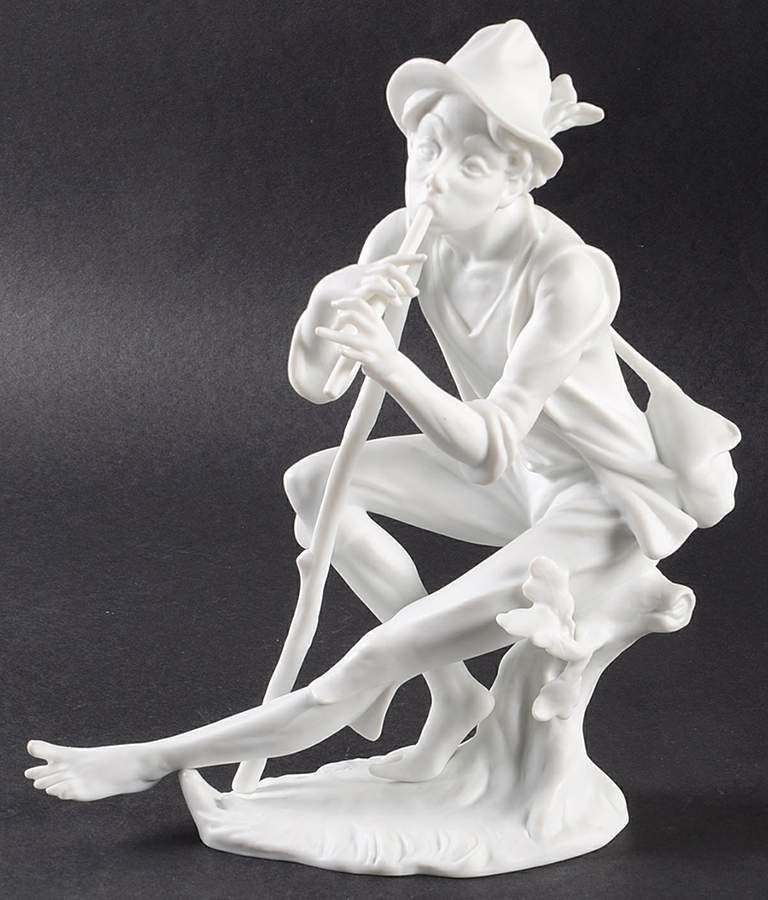 Old World Life Shepherd-White Bisque - No Box by Kaiser-1