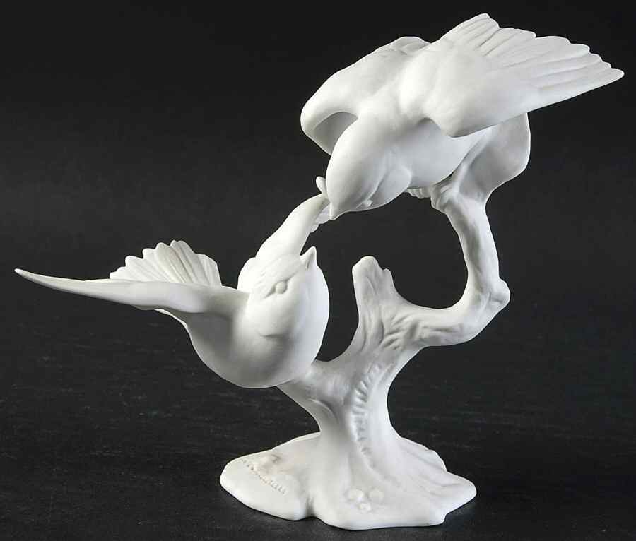Birds Titmouse Group-White Bisque - Boxed by Kaiser-1