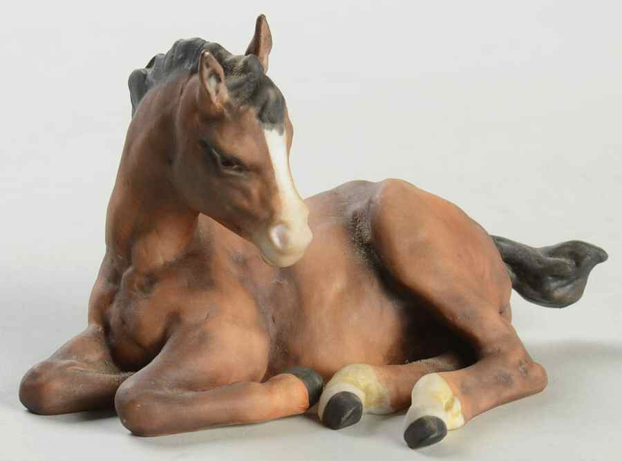 Horses Lying Foal (Colored Bisque) - Boxed by Kaiser-1