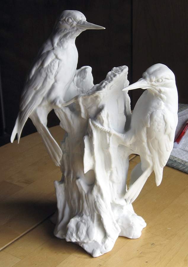 Birds Woodpecker (White Bisque) - Boxed by Kaiser-1