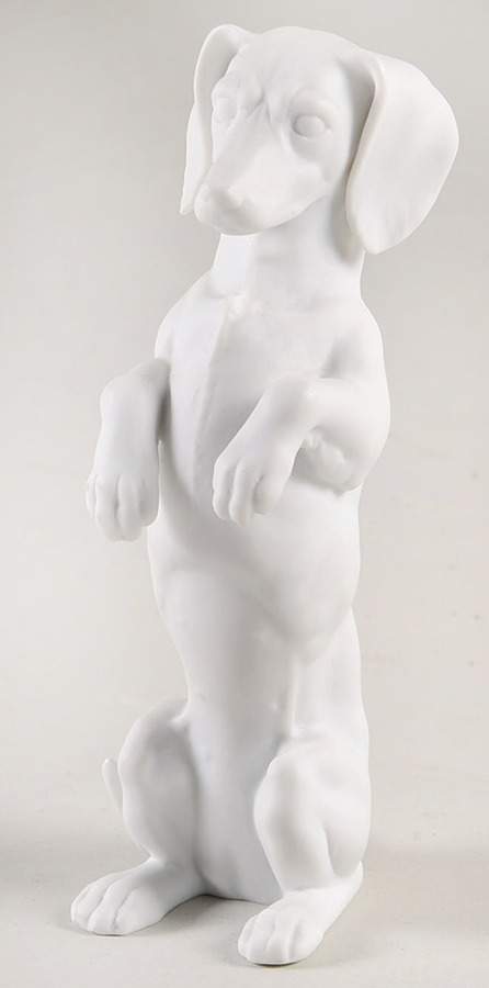 Dogs Begging Dachshund (Wht Bisque) - Boxed by Kaiser-1