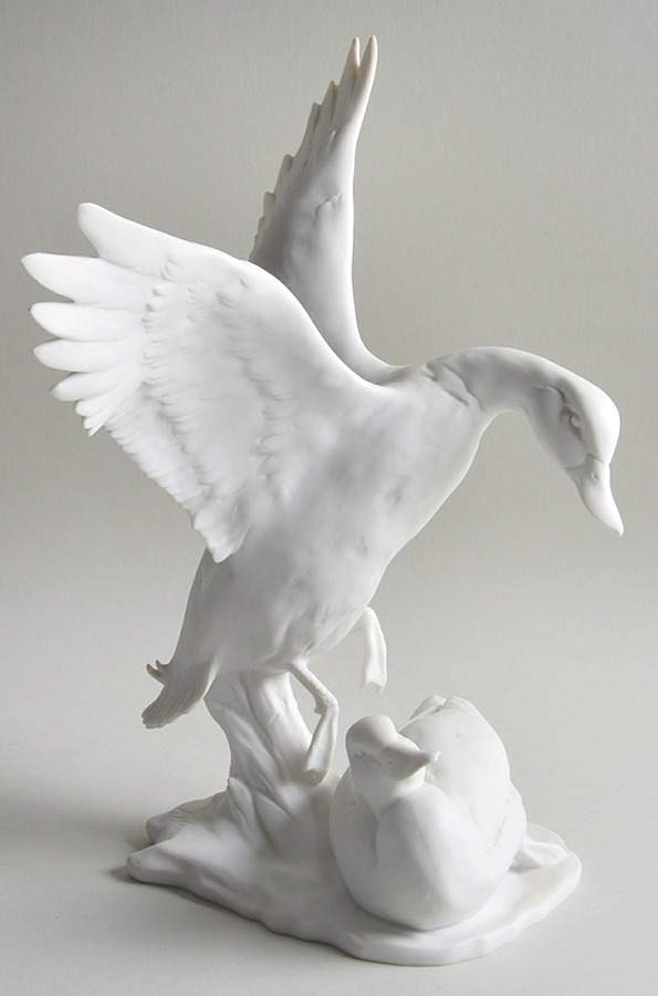 Birds Pair Of Mallards-Ducks-White B - No Box by Kaiser-1