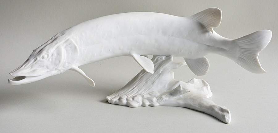 Fish Pike-White Bisque - No Box by Kaiser-1