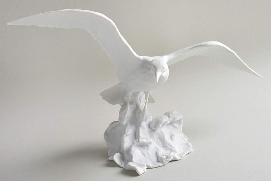 Birds Black Headed Gull-White Bisque - No Box by Kaiser-1
