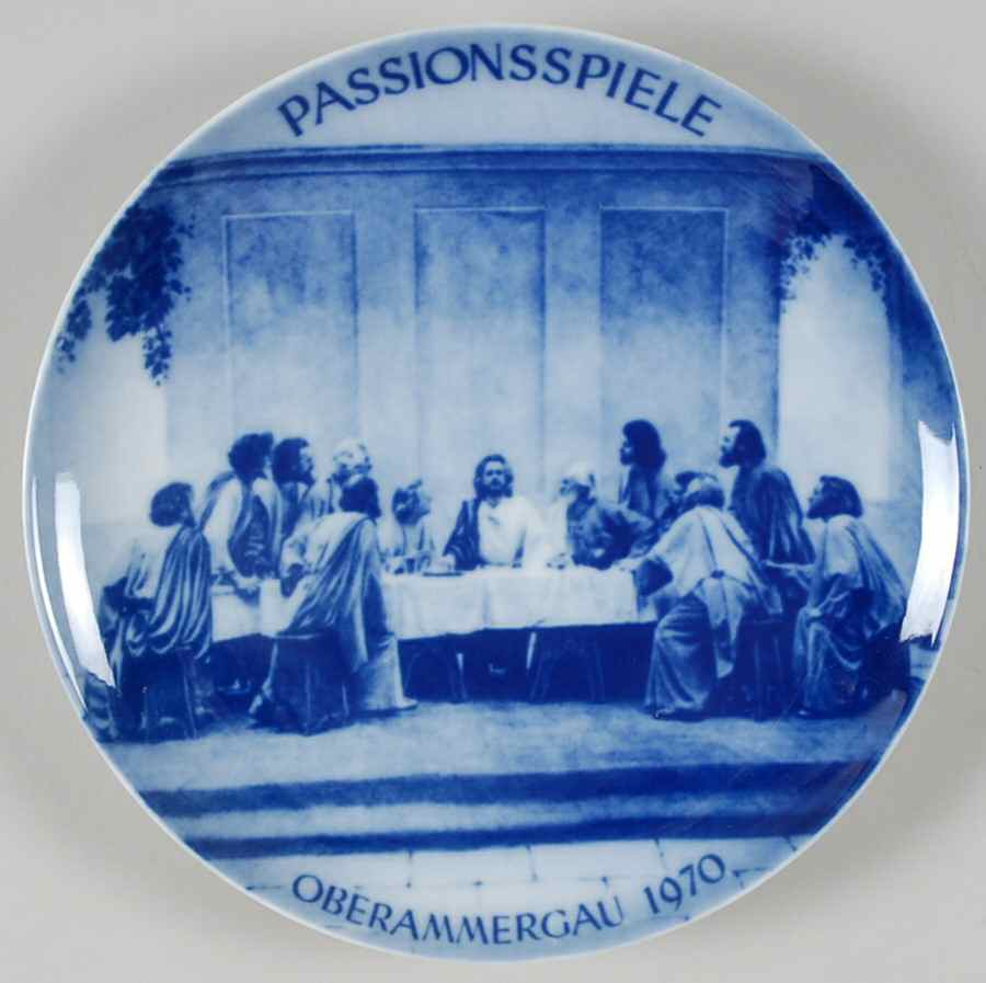 Oberamergau Passion Oberammergau-Blue And White - No Box by Kaiser-1