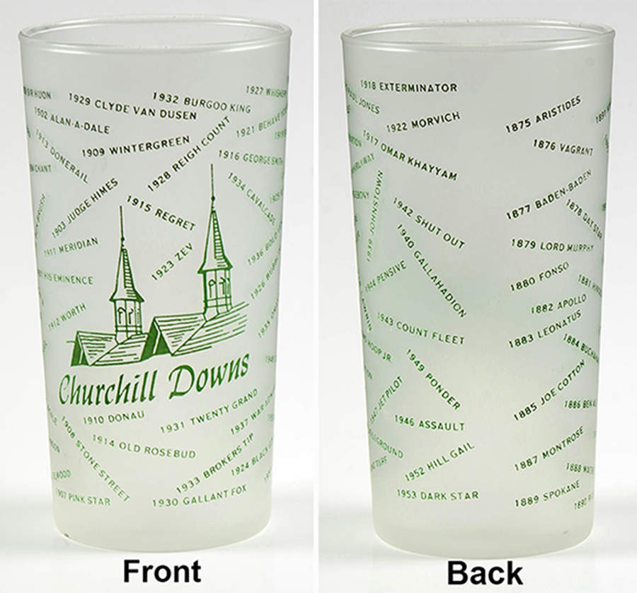 Kentucky Derby Official Glassware 1954 - 80th Running - No Box by Kentucky Derby-1