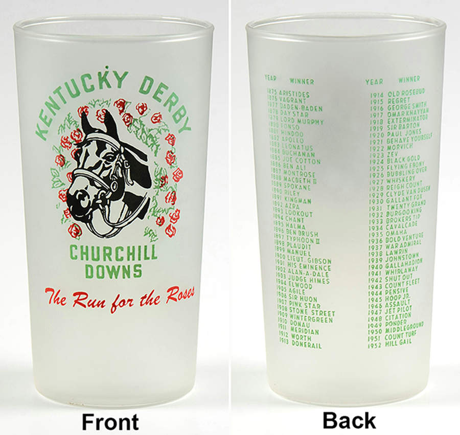 Kentucky Derby Official Glassware 1953 - 79th Running - No Box by Kentucky Derby-1