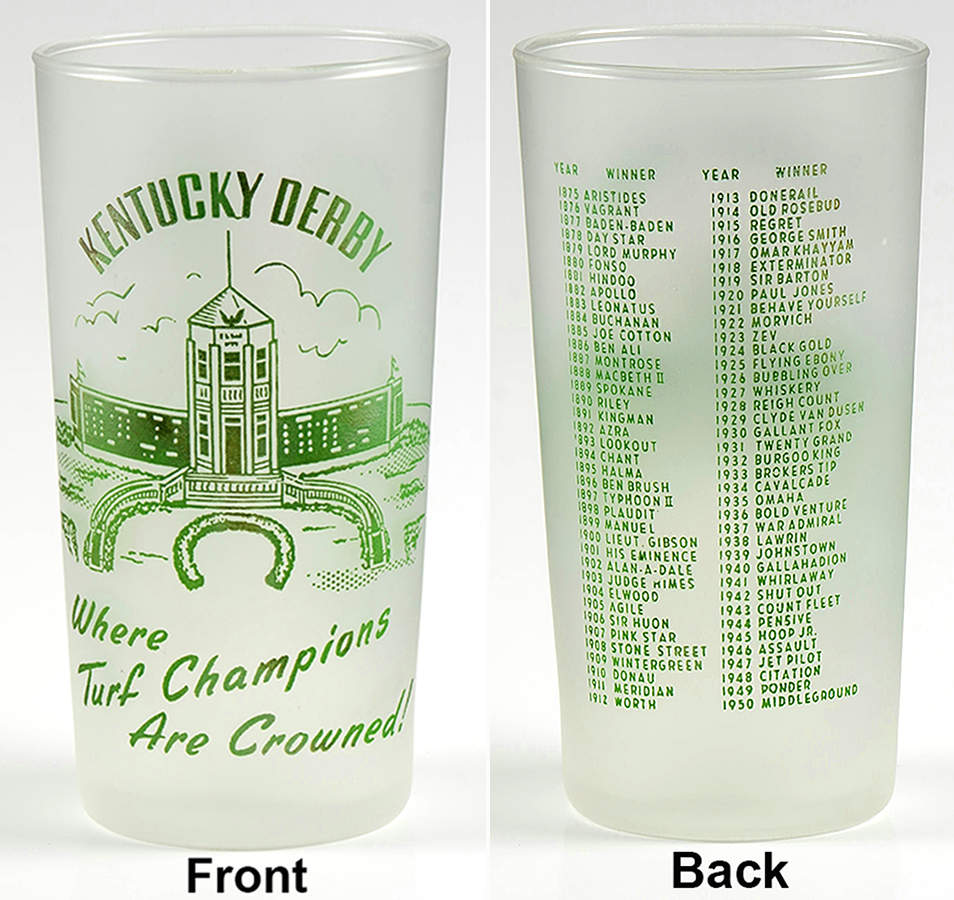 Kentucky Derby Official Glassware 1951-77th Running - No Box by Kentucky Derby-1