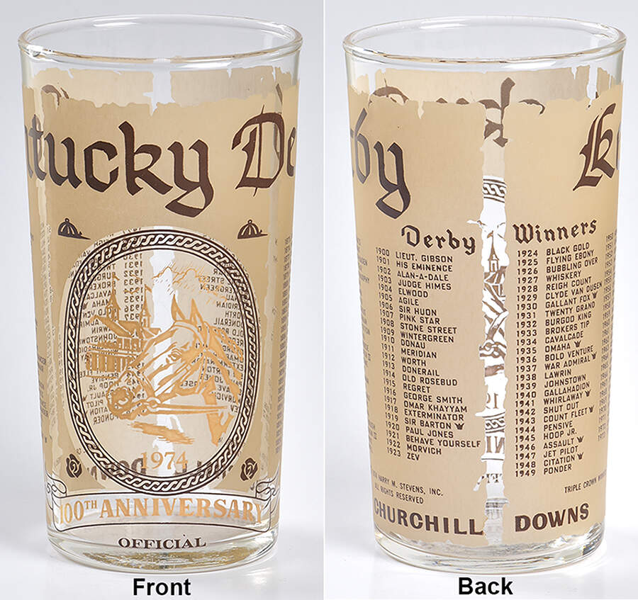 Kentucky Derby Official Glassware Canonero Ii - Federal Mark - No Box by Kentucky Derby-1