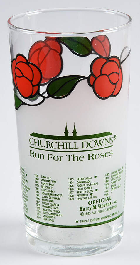 Kentucky Derby Official Glassware 1986-1985 Copyright Date - No Box by Kentucky Derby-1