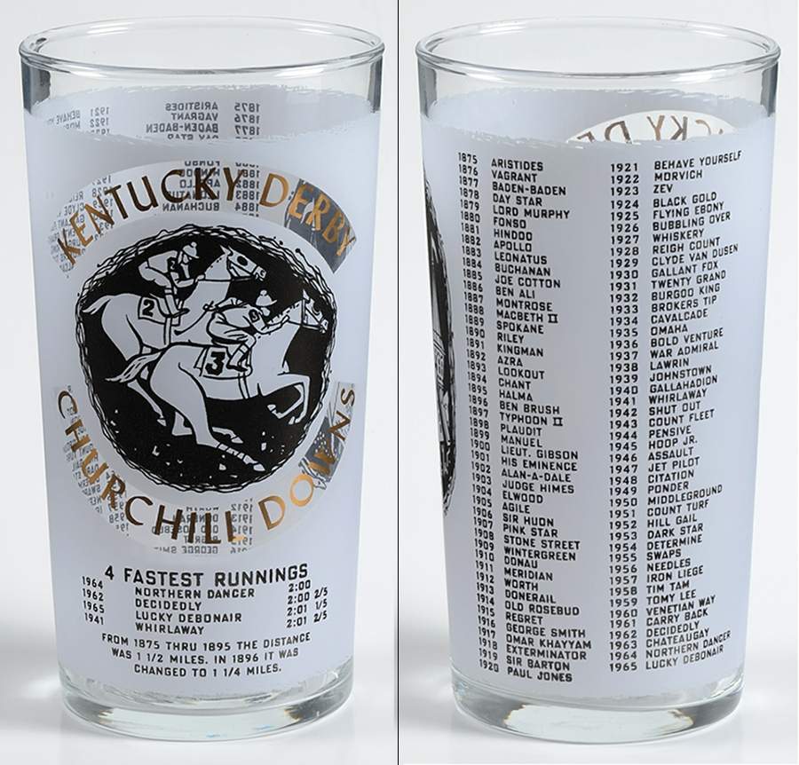 Kentucky Derby Official Glassware 1966 - 92nd Running - No Box by Kentucky Derby-1