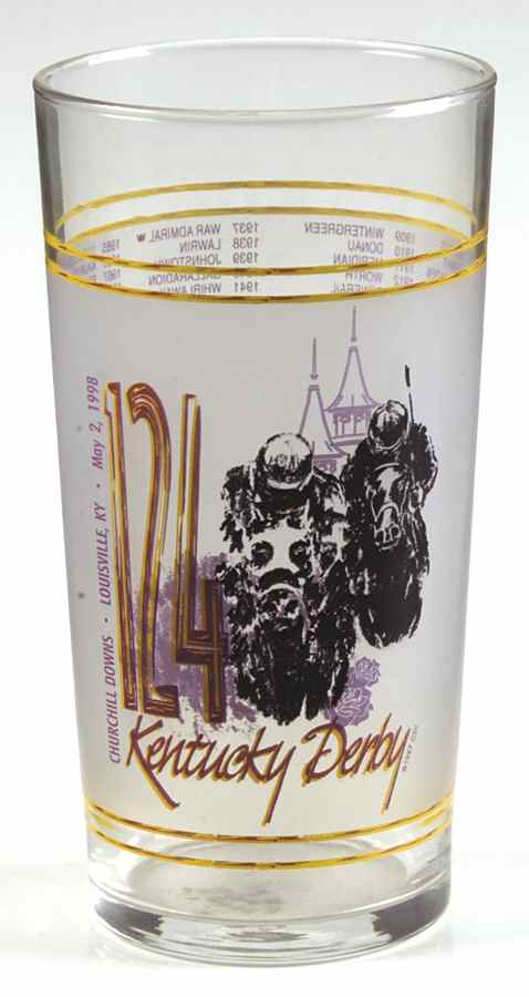 Kentucky Derby Official Glassware 1998 - 124th Running - No Box by Kentucky Derby-1