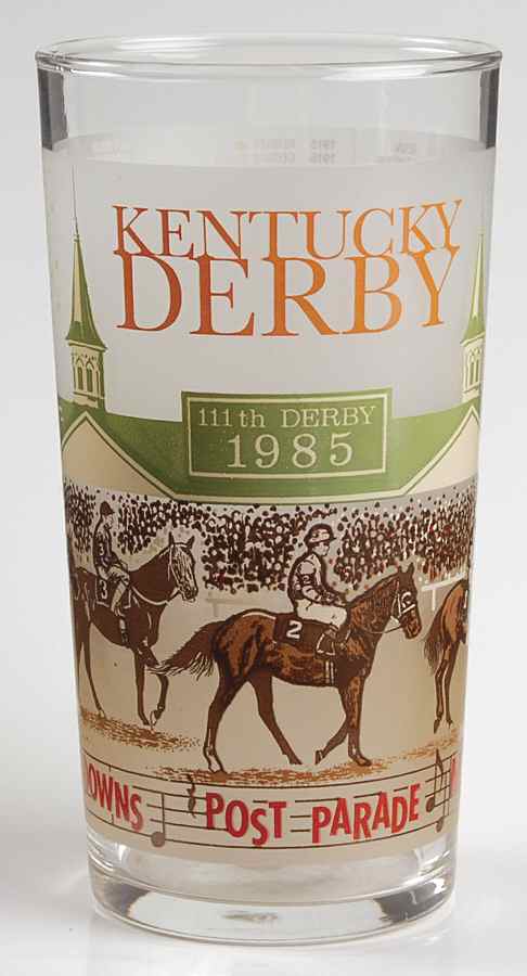 Kentucky Derby Official Glassware 1985 - 111th Running - No Box by Kentucky Derby-1