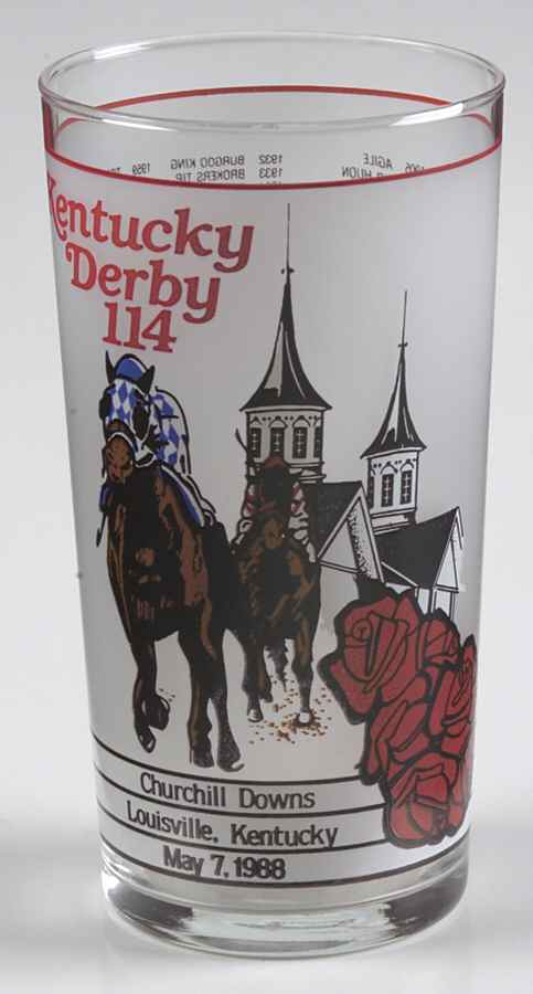 Kentucky Derby Official Glassware 1988 - 114th Running - No Box by Kentucky Derby-1