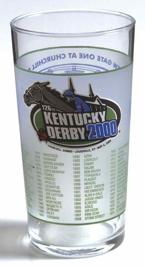 Kentucky Derby Official Glassware 2000 - 126th Running - No Box by Kentucky Derby-1