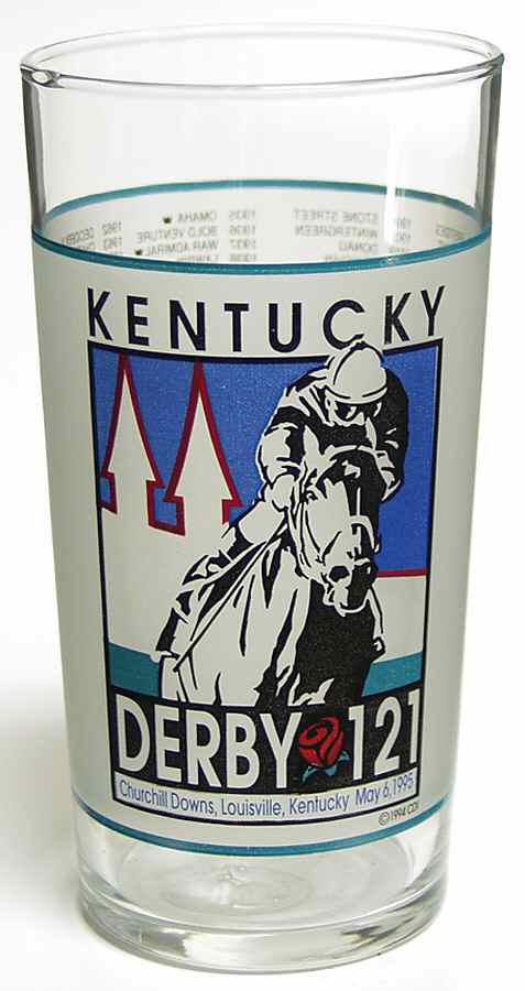 Kentucky Derby Official Glassware 1995 - 121st Running - No Box by Kentucky Derby-1
