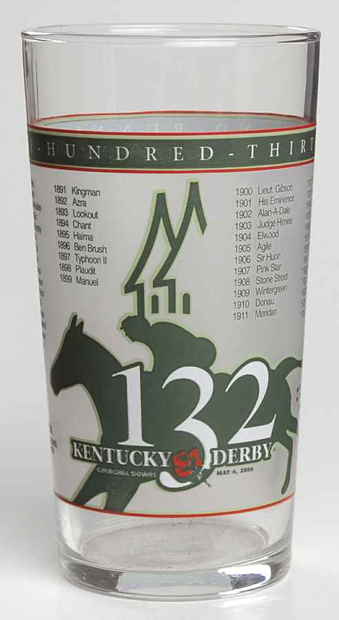 Kentucky Derby Official Glassware 2006 - 132nd Running - No Box by Kentucky Derby-1