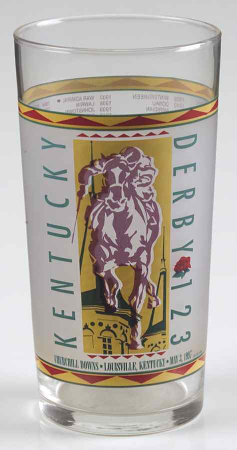 Kentucky Derby Official Glassware 1997-123rd Running - No Box by Kentucky Derby-1