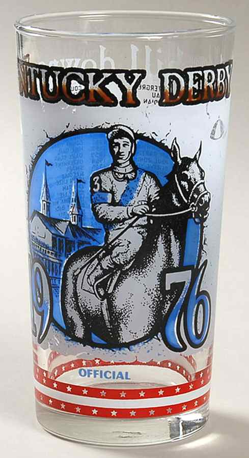 Kentucky Derby Official Glassware 1976-102nd Running - No Box by Kentucky Derby-1