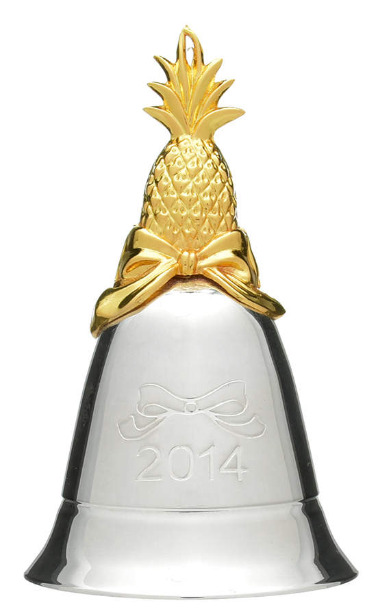 Musical-Annual Bell Pineapple-Come All Ye Faithful - Boxed by Kirk Stieff-1