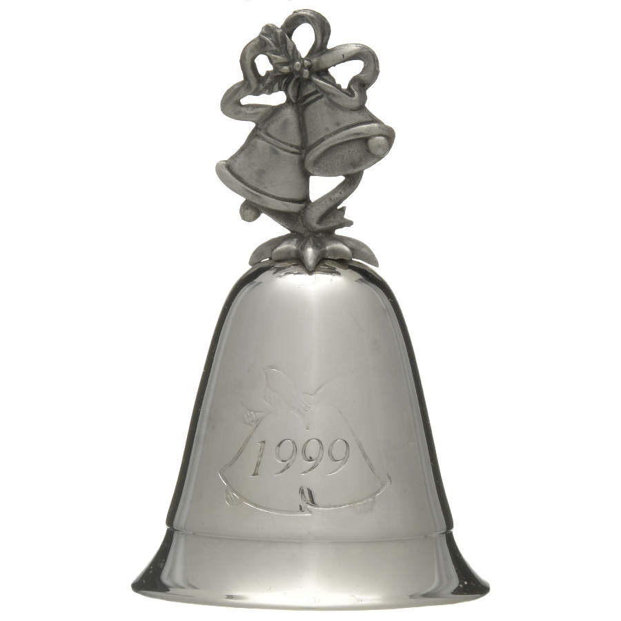 Musical-Annual Bell Silver Bells - No Box by Kirk Stieff-1