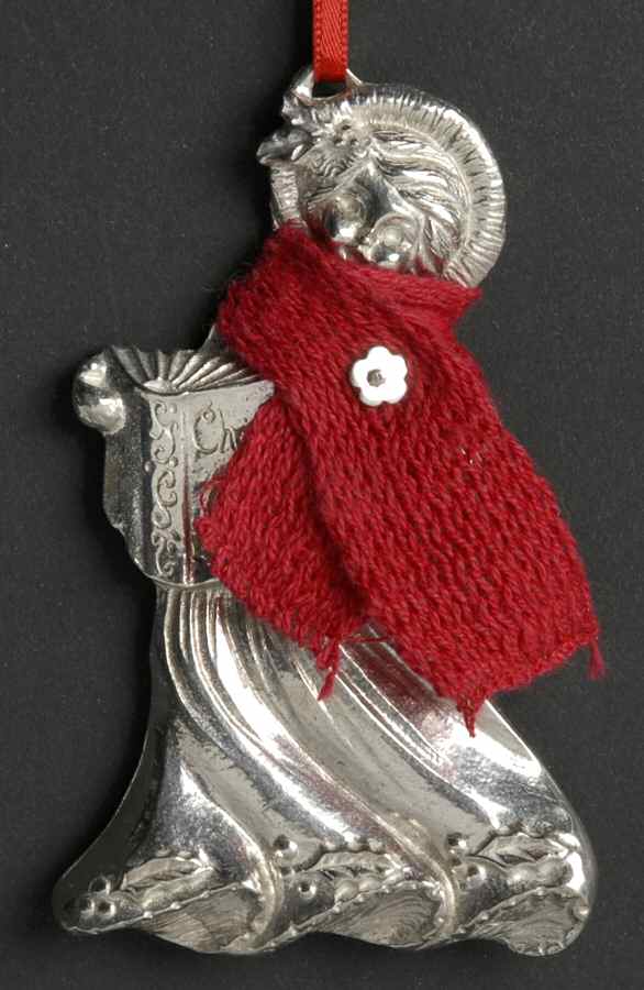 Christmas Ornament Caroler With Scarf - No Box by Kirk Stieff-1
